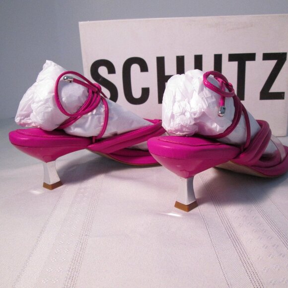 Schutz S-Meghan Hot Pink Strappy Sandal NIB Sz 6M - Picture 8 of 14